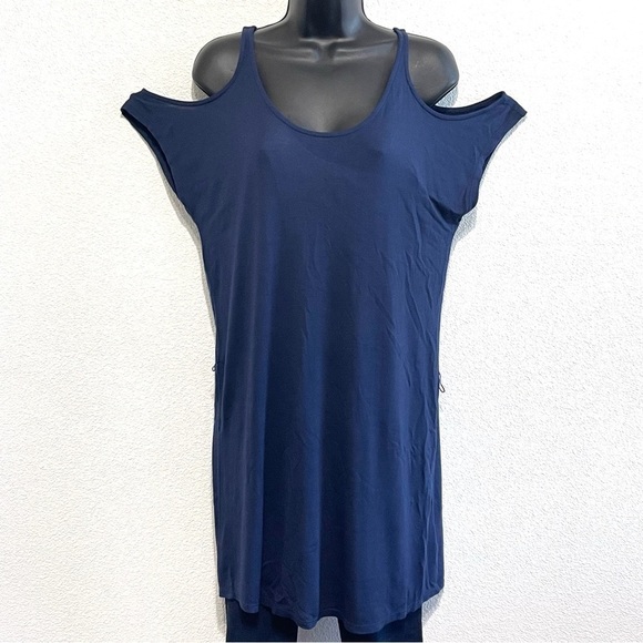 Soft Woman Expose Shoulder Short Sleeve Shirt Size S - Picture 2 of 16